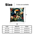 thumbnail image 5 of Toucan Throw Pillow Covers - Set of 2 - Unique Patterns, 16x16, 18x18, 20x20 Inches - Bed Pillow Decor for Home for All Occasions, 5 of 6