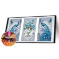 thumbnail image 2 of Wdftyju Imagen del kit de mosaico de pavo real pintado con diamante redondo completo de 3 paneles Wdftyju 6sv6bl7zq9ck2dq8, 2 of 9