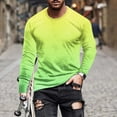 thumbnail image 2 of GuangCheng Mens Tees Gradient Round Neck Long Sleeve Pullover Soft Blouses Lightweight T shirts, 2 of 4