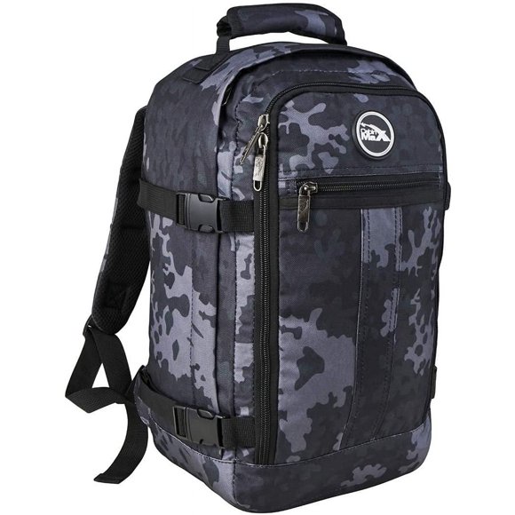 cabin Max Metz Stowaway 20L Travel Bag 16x10x8 (40x25x20cm) - Mini BackpackWeekender Bag Ideal Underseat carry on Luggage (camo)