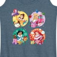 thumbnail image 3 of Disney - Princess Christmas Grid - Women's Racerback Tank Top, 3 of 5