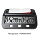 thumbnail image 3 of Temporizador Digital De Ajedrez Reloj de ajedrez, temporizador de competición ligero para uso personal familiar (negro), 3 of 8