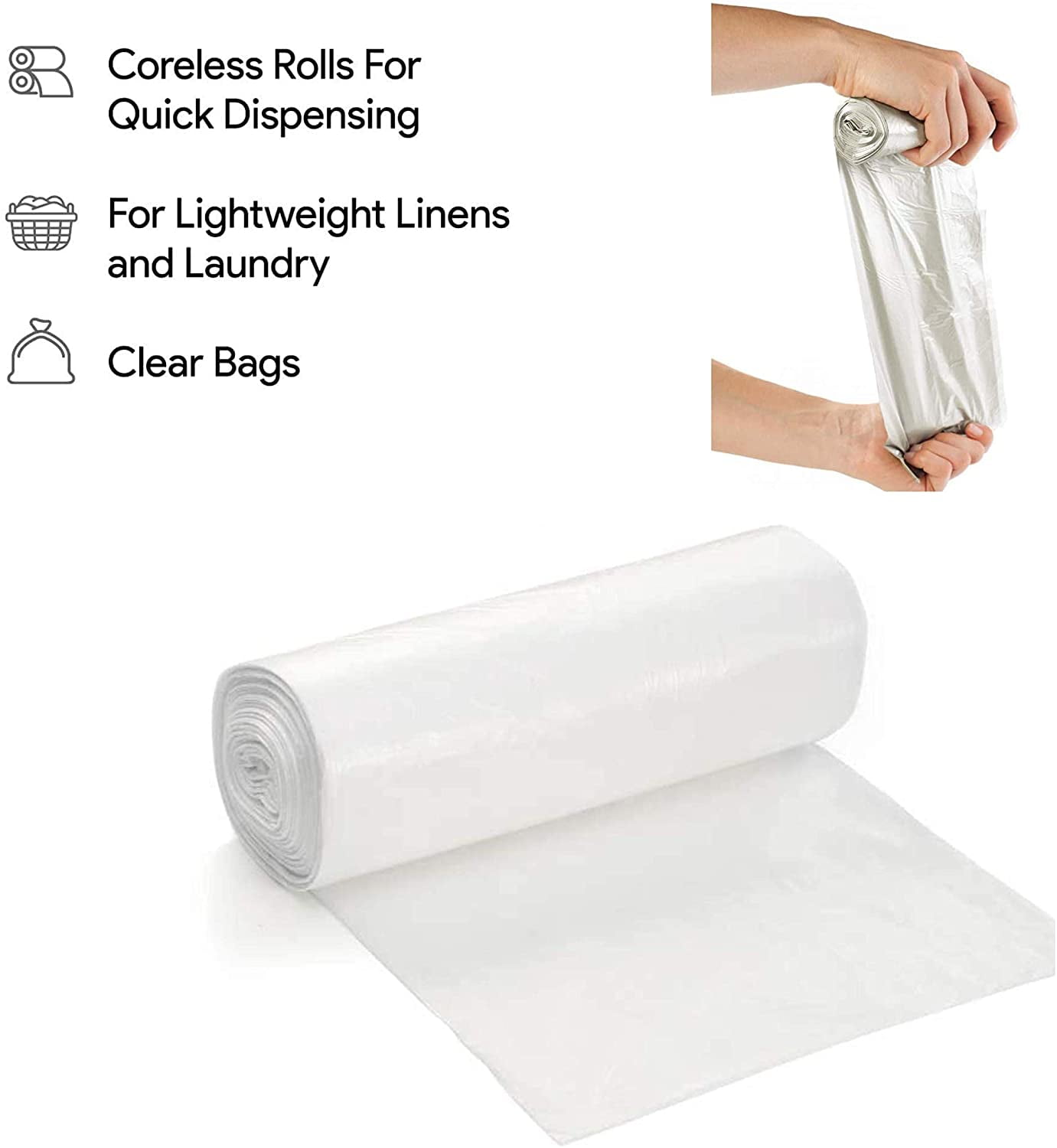 Drawstring Trash Bags, KMRIPYU White 4 Gallon Small Trash Bags Easy to  Separate Garbage Bags for Bathroom, Kitchen, Bedroom, Office, Car, Fit  4-gallon Trash Cans 102 Counts (White 4Gal) - Coupon Codes
