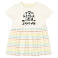 thumbnail image 3 of Inktastic Nana Papa Love Me Grandchild Girls Baby Dress, 3 of 5