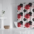 thumbnail image 2 of Pioneer Flower Floral Print Pattern Shower Curtain 84"x72" ,Bathroom Decorative Shower Curtains Set with 12 Hooks,Modern Waterproof Washable Shower Curtain, 2 of 6