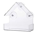 thumbnail image 1 of Acrylic Parrot Feeder Clear Bird Cage Feeder Window Bird Feeder with Suction Cup, 1 of 10