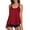 Red, variant on RotHome Women's Plus Size Tankini Swimsuit Tummy Control Long Torso Top High Waisted Boyshorts Two Piece Bathing Suit Black Elegant Swimwear