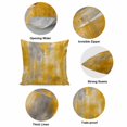 thumbnail image 6 of Throw Pillow Covers, Orange Gray 16x16 Pillow Covers for Couch/Sofa/Bed, Modern Abstract Minimalist Texture Decorative Square Linen Cushion Pillowcase for Home Decor, 6 of 9