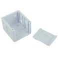 thumbnail image 3 of 4 Pcs Supports de Store Blanc Profil Bas Support de Montage Tête de Rail Couvercle d'Extrémité, 3 of 9