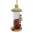 thumbnail image 2 of Kurt Adler Noble Gems Glass Bird Feeder Christmas Tree Ornament, 4.5in, 2 of 5