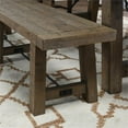 thumbnail image 3 of Pemberly Row Transitional Reclaimed Pine Bench in Weathered Brown, 3 of 9