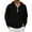 Black, variant on Mens Autumn Winter Hoodies Solid Color Zipper Long Sleeve Sweatshirt Soft Warm Thick Pullover Gy1 Size L
