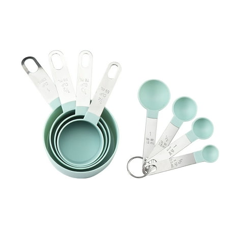 

Daveitl Tableware Removable Measuring Cups And Spoons Set 4 Blue Blue