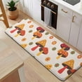 thumbnail image 5 of Red Mushroom Flower Light Pattern Kitchen Rug Mat,Kitchen Runner Rugs Non Skid Washable,Decorative Kitchen Floor Mats for Kitchen,Sink,Laundry,17"x47.2", 5 of 7