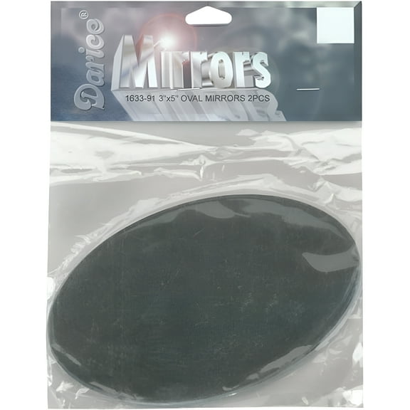 Darice Oval Glass Mirrors 3 X 5 Inches