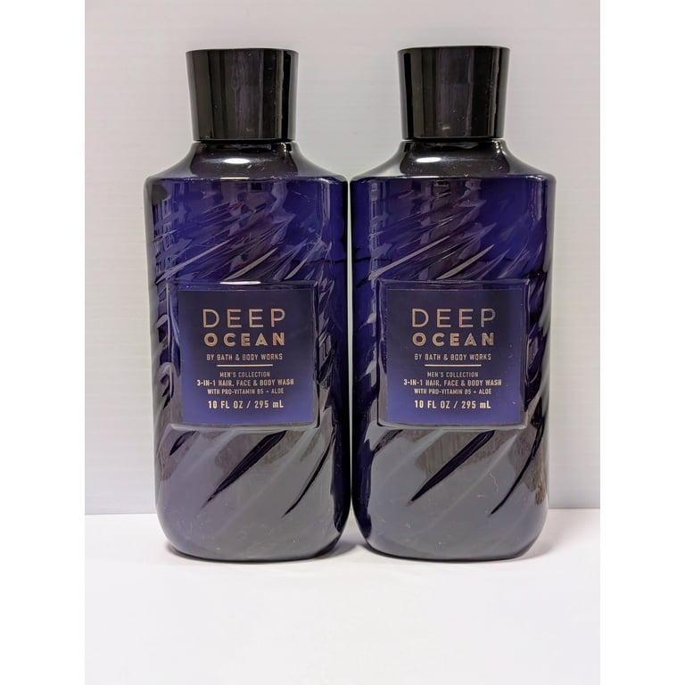 Bath and Body Work Men's Collection Deep Ocean 2 Pack 3-in-1 Hair