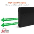 thumbnail image 4 of HyperGear 10000mAh 20W PD + USB Power Bank Black, 4 of 12