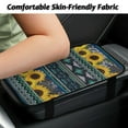 thumbnail image 3 of Yuyamidu Sunflower Armrest Cover for Car Truck Sedan Aztec Auto Center Console Cover Winter Warm Car Center Console Armrest Cushion Accessory, Green, 3 of 7