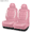Pink&White, variant on Road Comforts Car Seat Covers for Women, Solid Color Leather Front Seat Covers, Universal Fit, Airbag Compatible Seat Protectors for Cars SUVs Trucks,, Pink