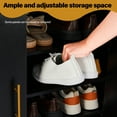 thumbnail image 6 of UBesGoo Black Wooden Shoe Cabinet,15 Light LED, Adjustable Layers, Store 24 Pairs, Black, 6 of 19