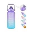 thumbnail image 1 of Botella de agua Motivational de 2 litros, 2000 ml, sin BPA y pajita, 1 of 2