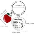 thumbnail image 3 of Miyuadkai Keychain Clearance Stainless Steel Heart Shaped Keychain with Teacher Pendant for Teacher's Day Gift Decoration for Graduation Season (1Pc) on Sale Home Decor A, 3 of 4