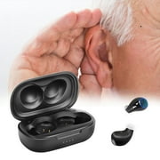 Sound Amplifier For Ears Rechargeable, In-ear Digital Sound Amplifier,Pair,Black