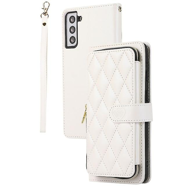 Phone Case For Samsung Galaxy S24 S23 S22 + Plus Ultra Handbag Purse Wallet Case Zipper With Removable Cross Body Strap With Wrist