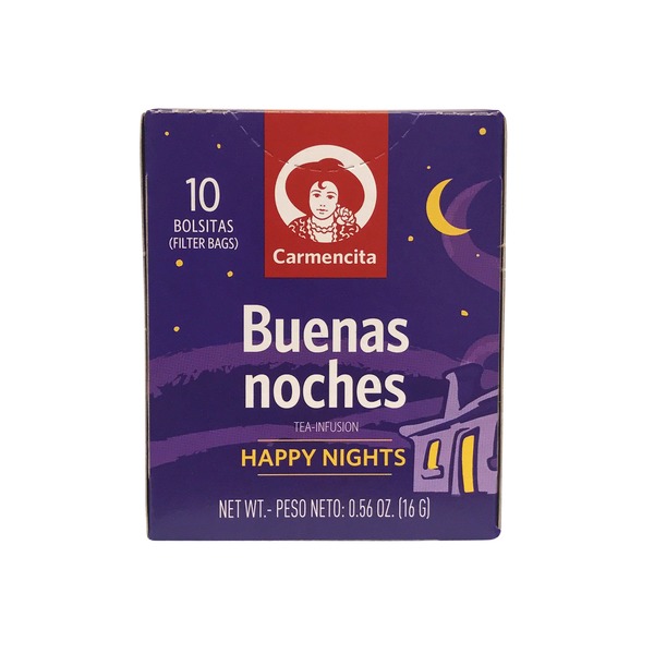 Carmencita Te Buenas Noches Happy Nights Tea, 10 bgs - Walmart.com ...
