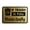 Brushed Gold, variant on Classic Framed If Trash is Full Please Empty Sign (Black) - Small
