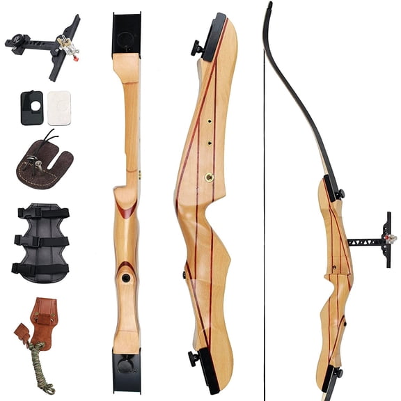 68" Takedown Recurve Bow Adult Archery Competition Athletic Bow 18-36 LB Right/Left Hand Outdoor Training Shooting