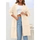 thumbnail image 2 of Cardigan PRETTYGARDEN Beige Pequeño Manga Larga Abierto al Frente, 2 of 8