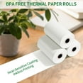 thumbnail image 5 of (50 Rolls) 2 1/4" x 50' Thermal Receipt Paper Rolls, Cash Register POS Thermal Paper Rolls, 2 1/4 in x 50 ft, 5 of 5