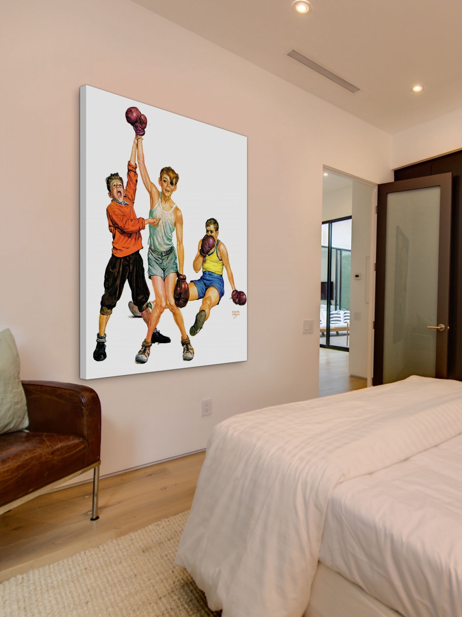 Marmont Hill Boxing Champ by Monte Crews Painting Print on Canvas