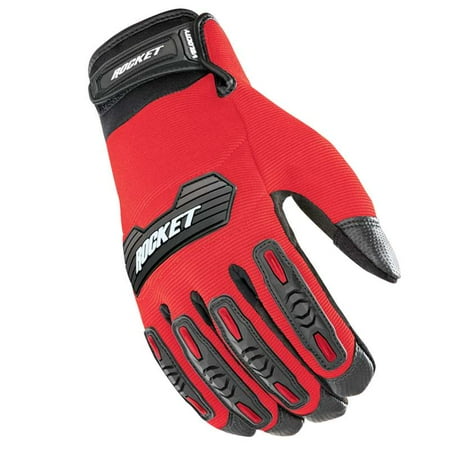 Velocity Gloves - Joe Rocket Velocity 2.0 Mens Textile Motorcycle Gloves Red/Black
