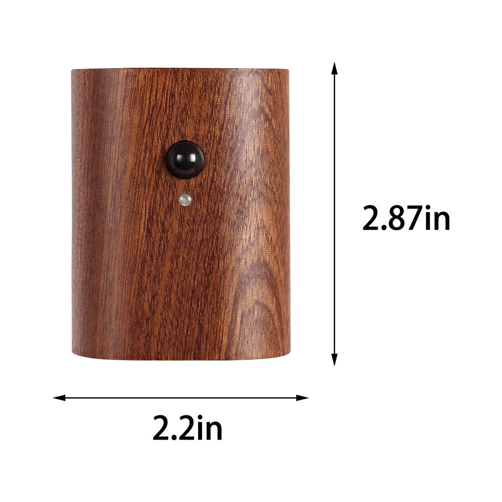 TaTaai 1Pcs Wooden Motion Sensor Step Lights Indoor, Intelligent Wall Lamp Rechargeable LED Night Lighting for Stairs Hallway