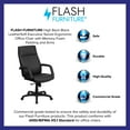 thumbnail image 4 of Flash Furniture High Back Black LeatherSoft Executive Swivel Ergonomic Office Chair with Memory Foam Padding and Arms, 4 of 13