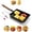 1Pack, variant on Qiyester Cast Iron Omelette Pan Rectangle Tamagoyaki Egg Roll Skillet Nonstick with Detachable Wood Handle Small Shovel Oil brush