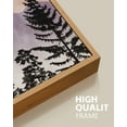 thumbnail image 4 of SHENIFY large 24x36in3pcs Natural Framed Landscape Mountain Wall Art Set Watercolor Sunrise Pine Tree Forest Nature Scenry Wilderness Farmhouse Rustic Modern Art Decorative, 4 of 5