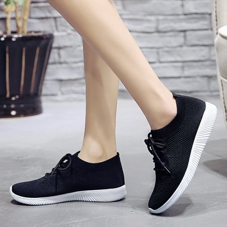 

YTJX Leisure Women s Outdoor Mesh Lace Up Sports Shoes Run Breathable Shoes Sneakers