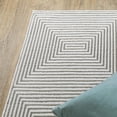 thumbnail image 4 of HomeRoots 507950 2 x 8 ft. Gray & White Geometric Power Loom Stain Resistant Runner Area Rug, 4 of 8