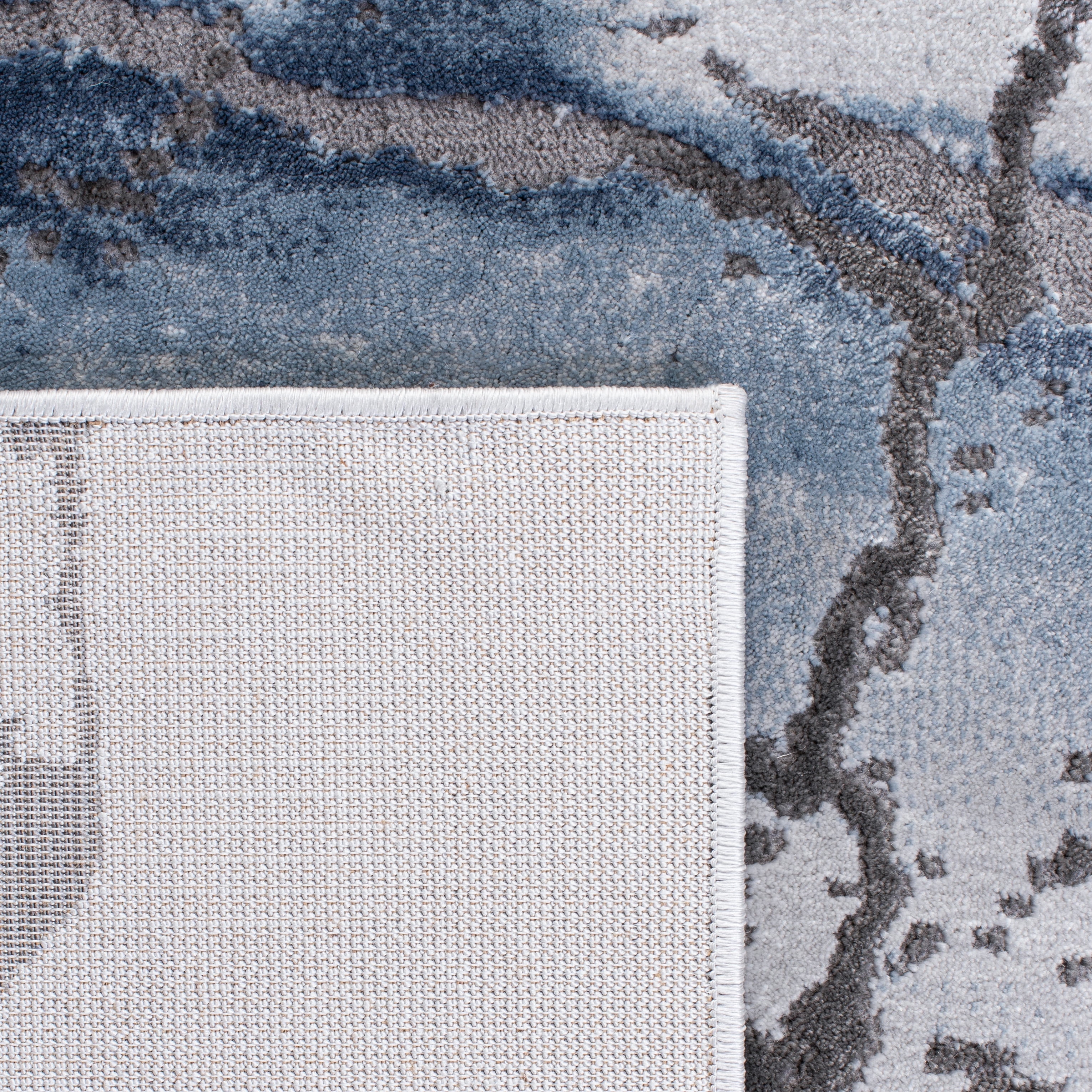 SAFAVIEH Craft Paul Abstract Area Rug, Grey/Blue, 9' x 12'