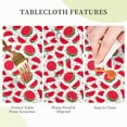 thumbnail image 2 of Watermelon Summer Fruit Round Tablecloth 60 Inch, Decorative Holiday Home Party Table Cloth for Kitchen Dining Picnic Table Cover, 2 of 6