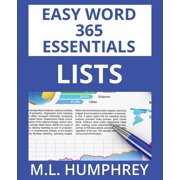 Easy Word 365 Essentials Word 365 Lists, Book 3, (Paperback)