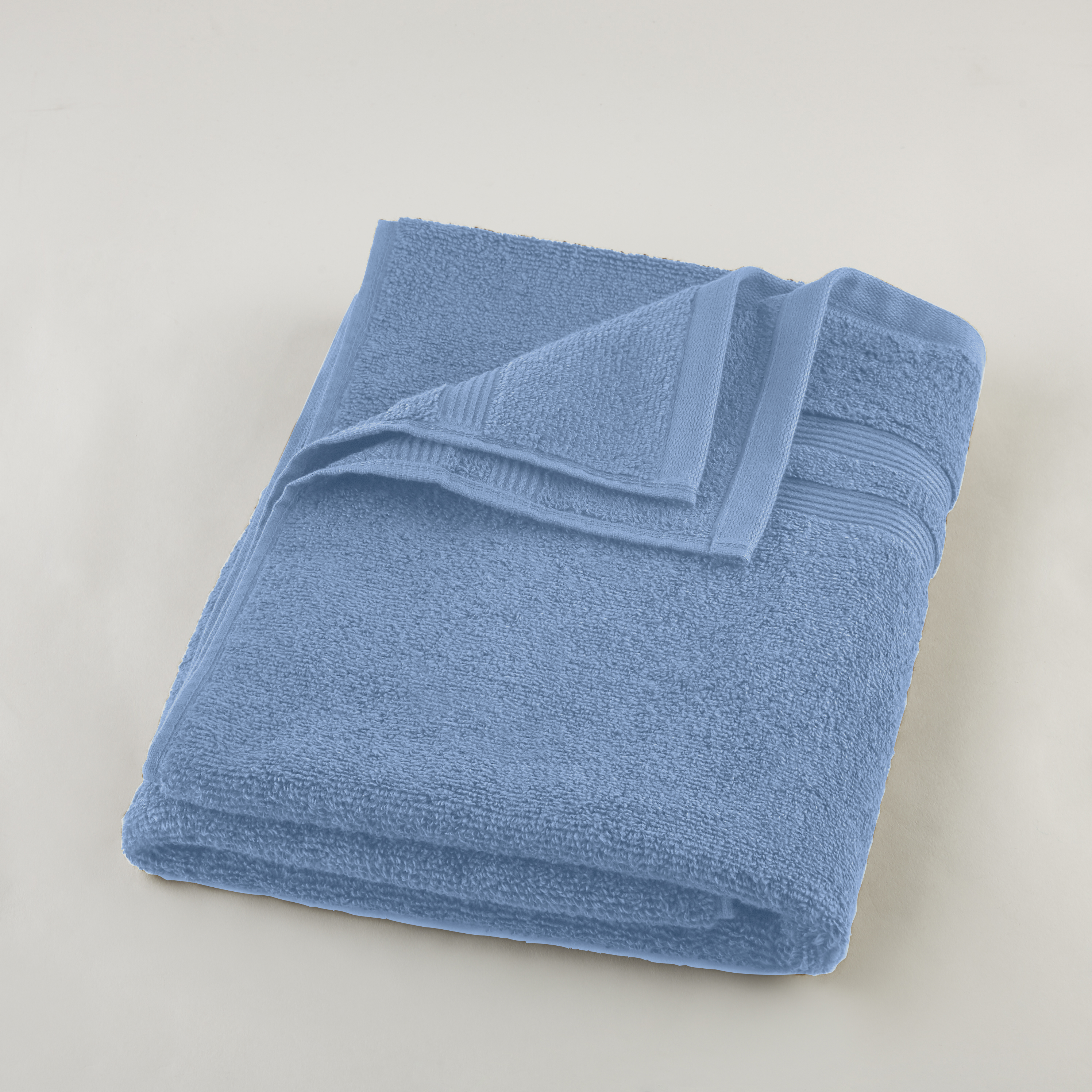 Mainstays Performance 6-Piece Towel Set, Solid Blue Linen - image 4 of 4