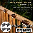 thumbnail image 2 of 12/8/4 / 1PC Lámpara de calle de escalera Solar ecológica Luz de cerca de pared Solar Impermeable Luces de pasarela de camino al aire libre Muyoka Hogar, 2 of 2
