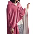 thumbnail image 1 of ¡Rebaja! Manta Pedty tamaño king, 1 pieza, 70 x 130 cm, súper suave, cálida, de microfibra, para sofá, ropa de cama, color rosa., 1 of 4