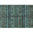 thumbnail image 1 of Ahgly Company Indoor Rectangle Abstract Light Blue Modern Area Rugs, 2' x 3', 1 of 4