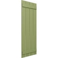thumbnail image 2 of Ekena Millwork 23"W x 69"H True Fit PVC Four Board Spaced Board-n-Batten Shutters, Moss Green (Per Pair - Hardware Not Included), 2 of 7