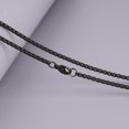 thumbnail image 2 of 1 cadena para hombres, collares de cadena para hombres, collar de cadena para hombres, mujeres y niños, 2,0 mm x 50 cm (negro), 2 of 5